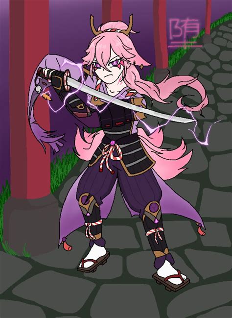 Yae Miko If She Was A Samurai Genshin Impact HoYoLAB