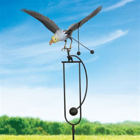 Flying Eagle Garden Stake Metal Garden Sculpture Buy Online