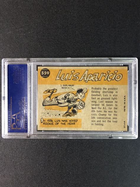 1960 Topps Luis Aparicio All Star 559 PSA 7 5 Tough Grade EBay