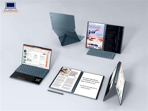 Lenovo показал ноутбук-трансформер Yoga Book 9i с двумя OLED-дисплеями