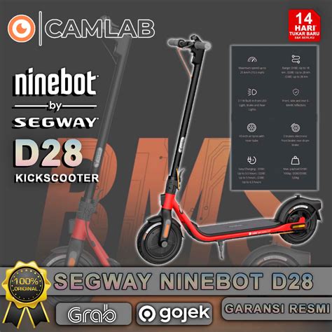 Jual Segway Ninebot Kickscooter D Skuter Listrik Lipat Shopee