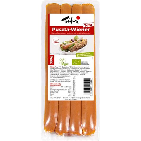 Taifun Bio Tofu Puszta Wiener X Gr Amazon De Lebensmittel