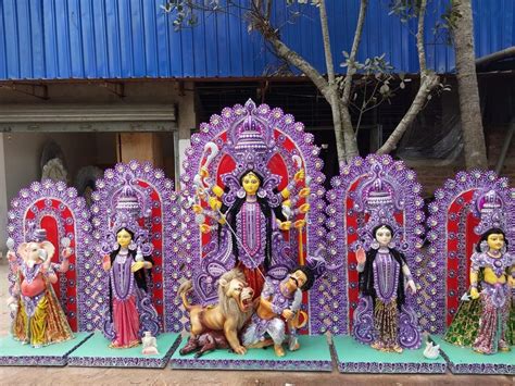 Standing Fiberglass Chala Maa Durga Idol At Rs In North