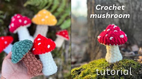 Crochet Mushroom Tutorial Quick Easy Youtube