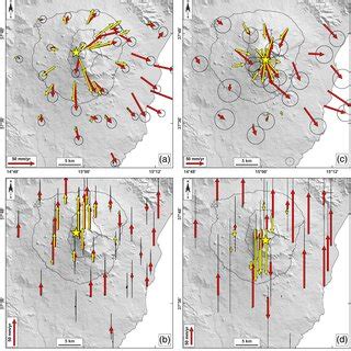 Comparison Between Observed Red Arrows And Modeled Yellow Arrows