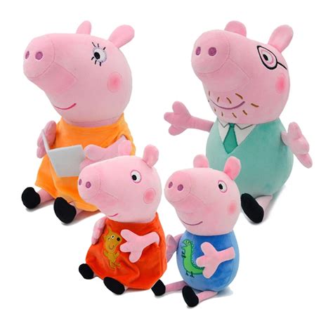 Peppa Pig Brinquedos De Pel Cia Para Crian As George Pig Mam E Pai Fam