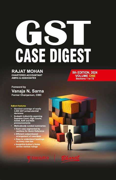 GST Case Digest By Rajat Mohan In 2 Volumes 5th Edition 2024