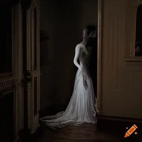 Image Of A Spooky Ghost In A Mansion On Craiyon