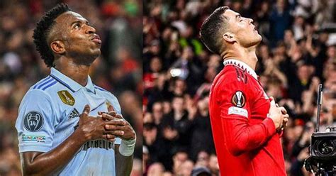 WATCH: Vinicius Jr hits Cristiano Ronaldo's folded hands celebration after scoring against ...