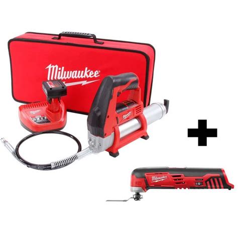 Milwaukee 2446 21xc 2426 20 M12 12v Lithium Ion Cordless Grease Gun Kit With M12 Multi Tool