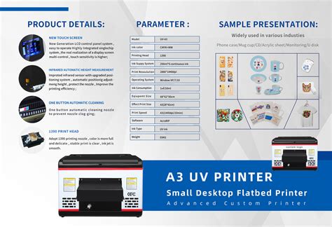 Reizjet A4 A3 Small Desktop Uv Flatbed Printer With Software For Phone