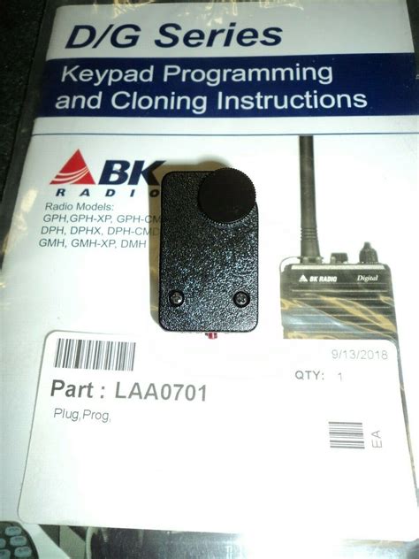 New Oem Dealer Relm Bendix King Bk Radio Laa0701 Programming Plug Dph