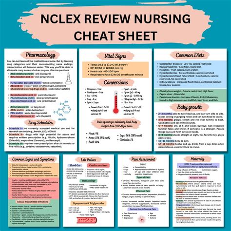 Nclex Rn Nurse Study Notes Nclex Review Nclex Bundle Etsy