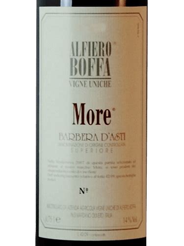 Alfiero Boffa More Barbera D Asti Superiore Vivino Us