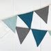 Linen Bunting Banner For Neutral Boy Nursery Decor Party Garland