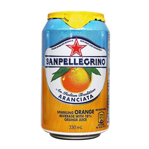 San Pellegrino 聖沛黎洛 氣泡水果飲料 甜橙口味 330毫升 X 24罐 Costco 好市多線上購物