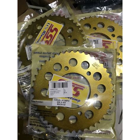 Jual Gear Belakang Sss Rk Gold Black All Vixion