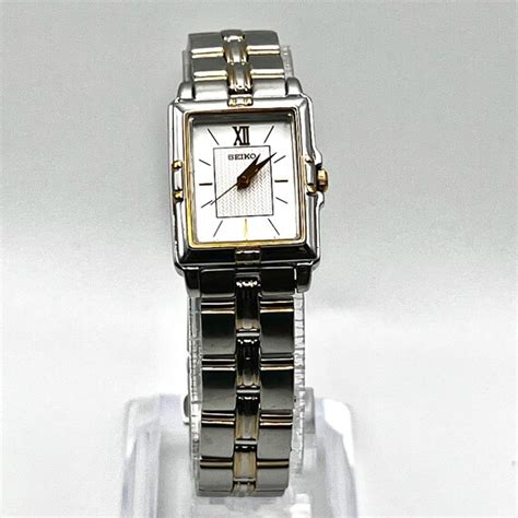 seiko vintage rectangular silver - Gem