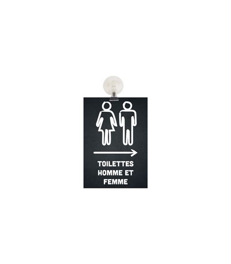 Panneau Toilettes Homme Et Femme Fl Che Droite A Fixation