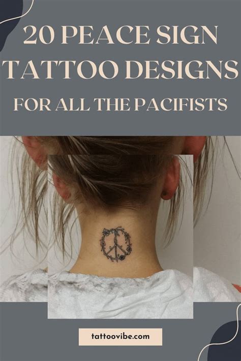 20 Peace Sign Tattoo Designs For All The Pacifists