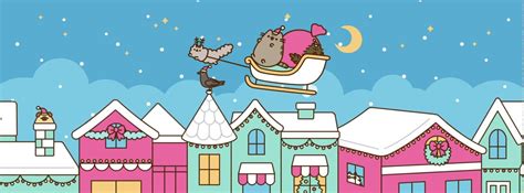 Pusheen Christmas Wallpaper