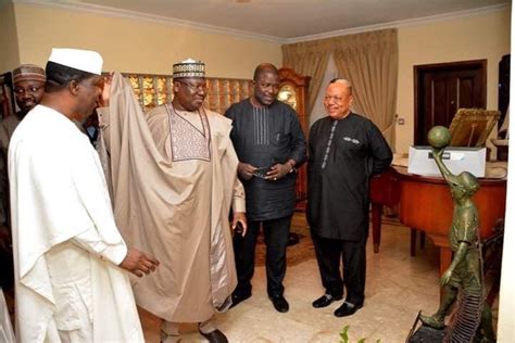 Photo News Senate President Lawan Tinubu Meet In Lagos