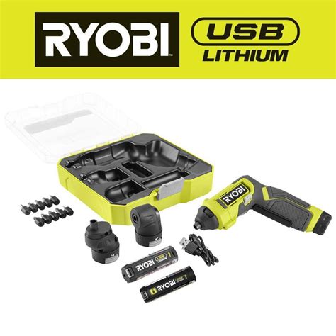 Ryobi Usb Lithium Multi Head Screwdriver With Ah Battery And