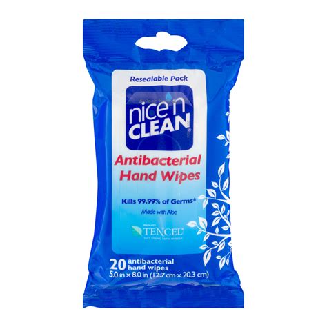 Nice N Clean Moist Wipes Pocket Pack 20 Ct 5 Pack — Rafaelos