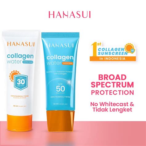 Jual Hanasui Collagen Water Sunscreen Spf Pa Spf Pa