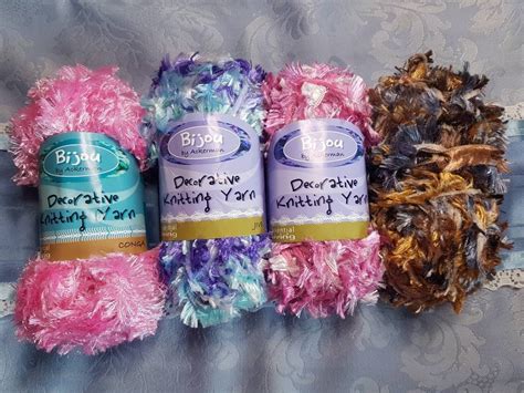 Fluffy Yarn Bijou By Ackerman Decorative Yarn Knitting Yarn Etsy