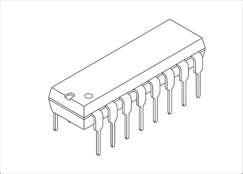 Dibujo T Cnico Integrado Componente De Elemento De Circuito