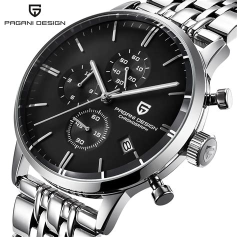 Pagani Design Men's Chronograph Watch Japan VK67 Movt Waterproof ...