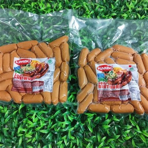 Jual KIMBO Sosis Bratwurst Cocktail Original Berat 450 Gr Isi 25