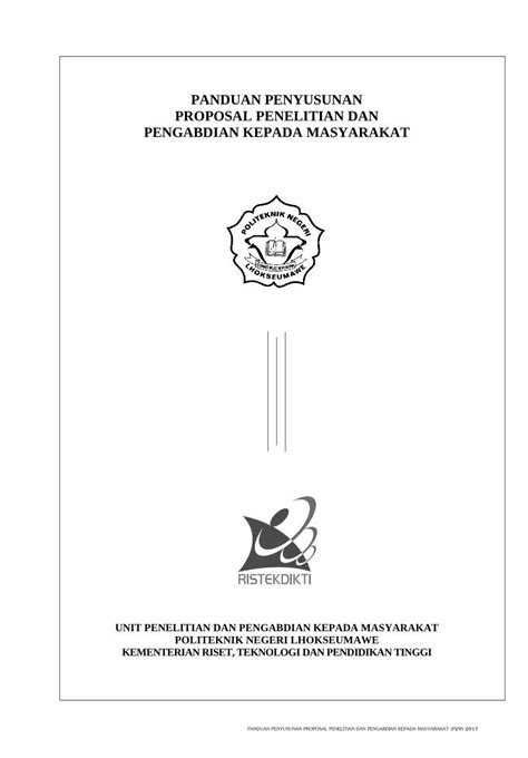 PDF PANDUAN PENYUSUNAN PROPOSAL PENELITIAN DAN P2m Pnl Ac Id Downlot