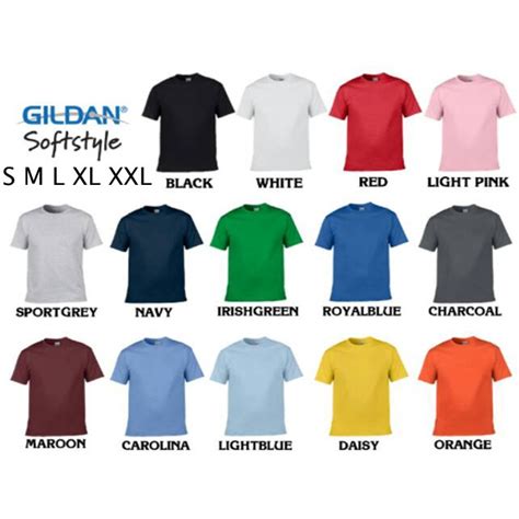 Jual Kaos Polos Gildan Softstyle Setara Cotton Combed S