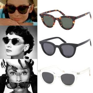 Women Cat Eye Tortoiseshell Sunglasses Audrey Hepburn Vintage Breakfast ...