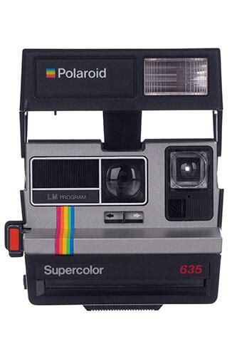 Polaroid 635 Supercolor Lm Program Boxed Instant Print Camera Silver G