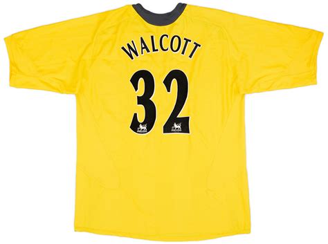 Arsenal Away Shirt Walcott Excellent Xl