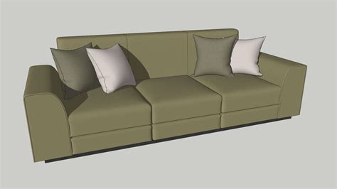 Harry Sofa 3 Seat 3d Warehouse