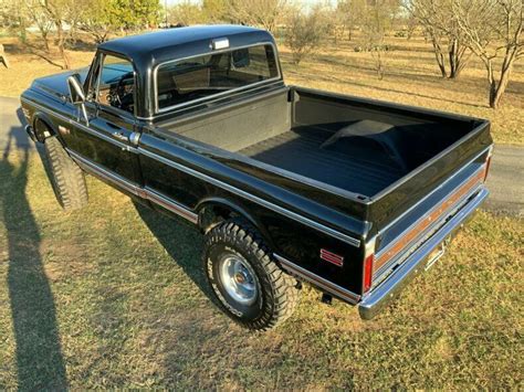 1972 Chevrolet Cheyenne Super 4x4 Ps Pb Ac 62586 Miles Black