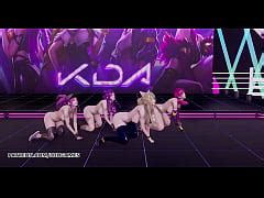 Mmd Girlsday Something Nude Kpop Dance Ahri Akali Kaisa Evelynn