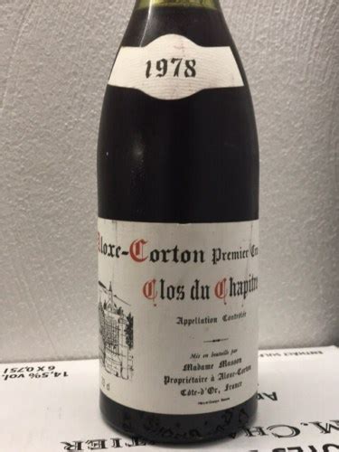 Andre Masson Aloxe Corton Premier Cru Clos du Chapître Vivino 日本