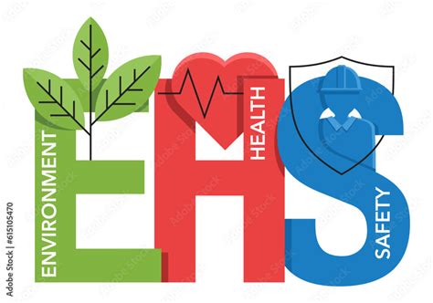 Ehs Environment Health And Safety Strategy Stock Vector Adobe Stock