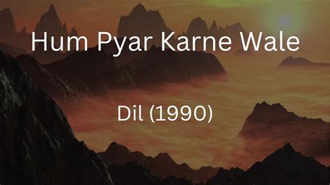 Hum Pyar Karne Wale Dil Anuradha Paudwal Udit Narayan Anand Milind Sameer Aamir Khan