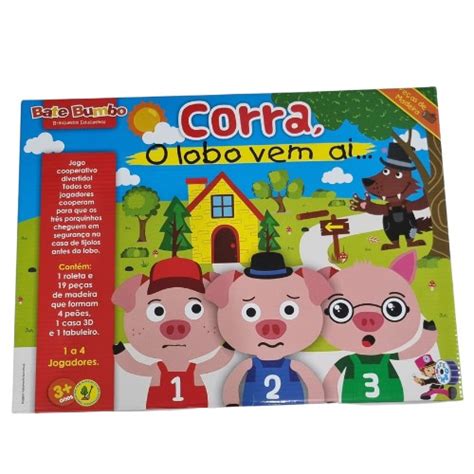 Jogo Educativo Corra o Lobo vem aí ENGENHA KIDS Produtos e