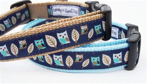 Whoooo Me Dog Collar Handmade Pet Accessories Adjutable Owls