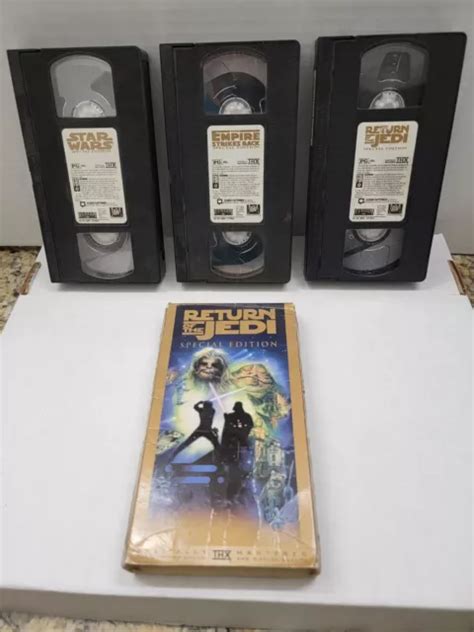 Star Wars Trilogy Special Edition Vhs Vcr Set Video Digitally Mastered