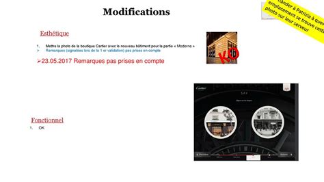 Modifications Esthétique Texte apparaît dans le slide ppt