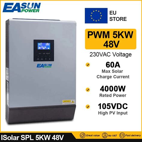 Easun Power Inversor De Energ A Solar H Brido De W Conversor H