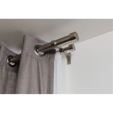 umbra cappa tringle à rideaux double extensible moderne metal argent